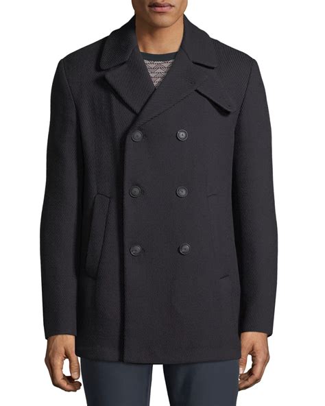 neiman marcus wool peacoat.